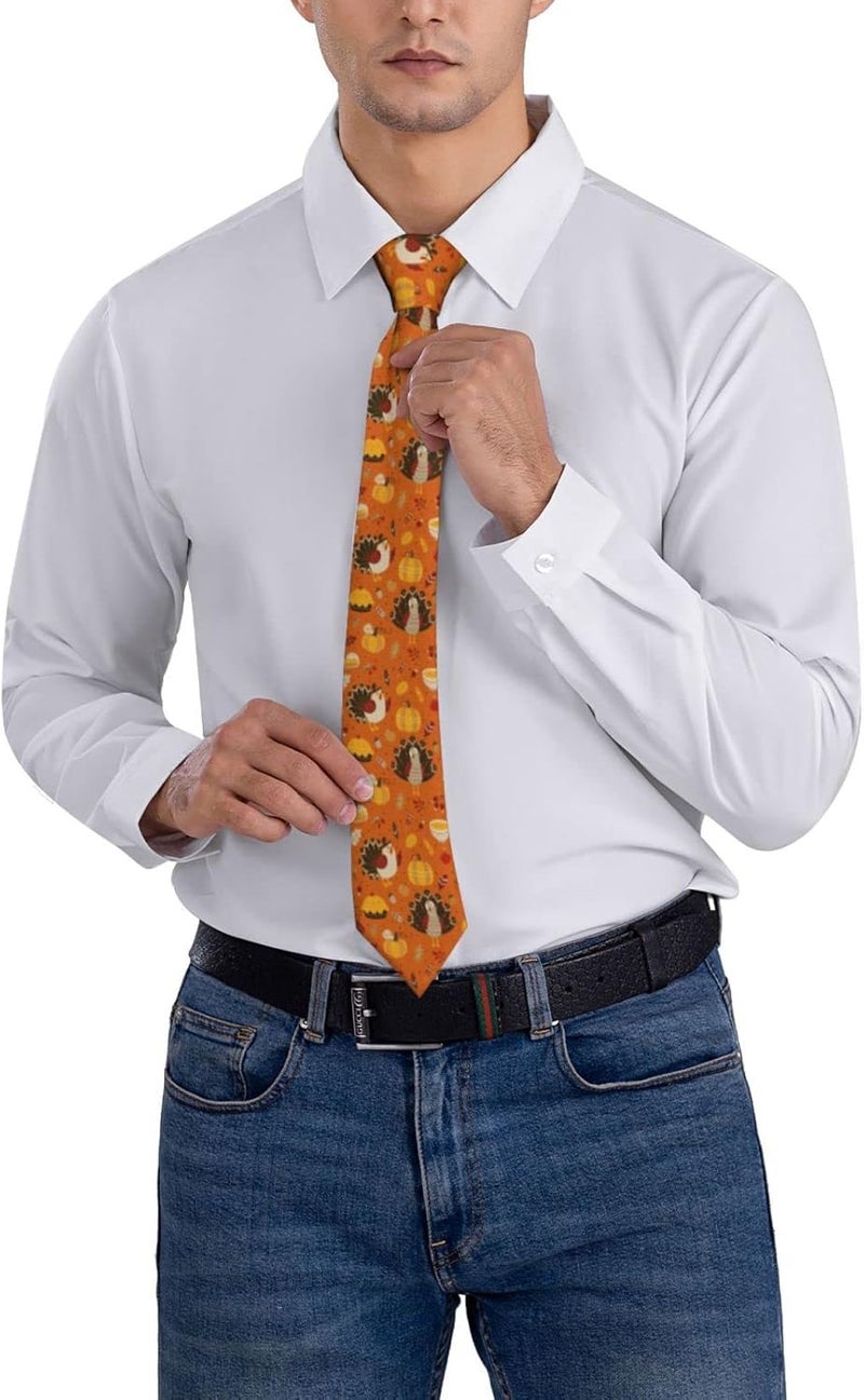 Yilad Tie for Men and Boy Novelty Fun Full Print Men's Necktie Skinny Fashion Narrow Wide - Image 4